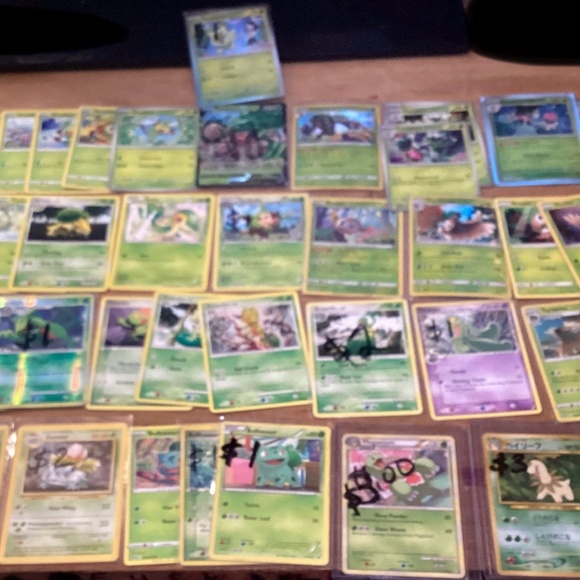 54 Grass Starter Pokémon card lot Bulbasaur,Ivysaur,Sceptile & more holos/V/WOTC - Picture 1 of 12